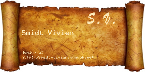 Smidt Vivien névjegykártya